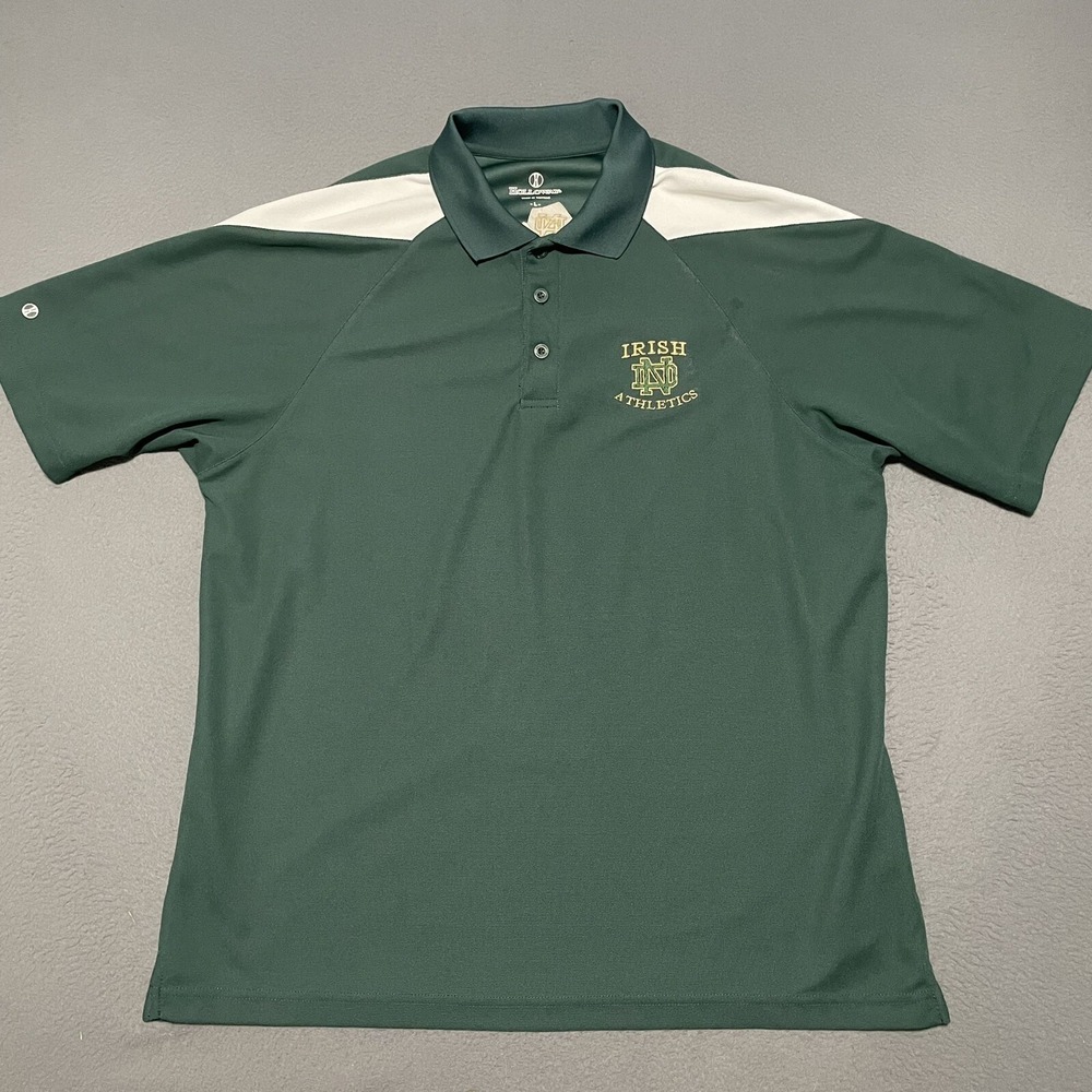 Fighting Irish Athletics Polo‎ Men's Green Large Holloway